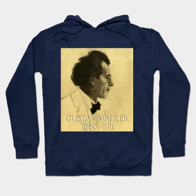 Great Composers: Gustav Mahler Hoodie by Naves